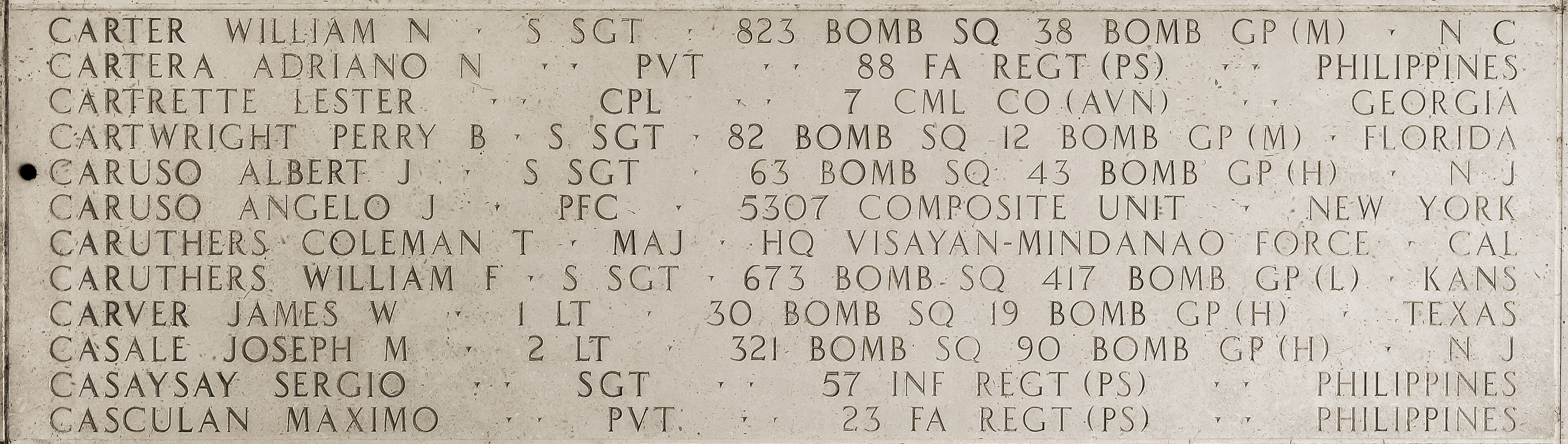 Joseph M. Casale, Second Lieutenant